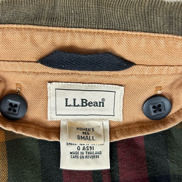 LL Bean Vintage Chore Coat Barn Jacket Tan Womens S - Picture 7 of 16